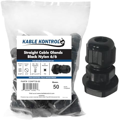 Kable Kontrol 3/8” Nylon Cable Glands Cover