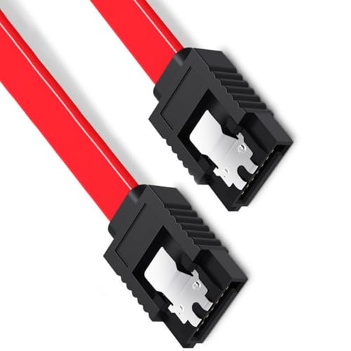 Cable SATA 3.0 corto con conectores angulados y pestillos seguros