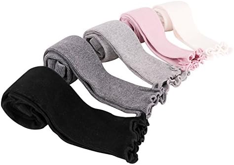 5 Pack Baby Toddler Kids Girls Footless Cable Knit Tights Cotton Leggings Stocking Pants