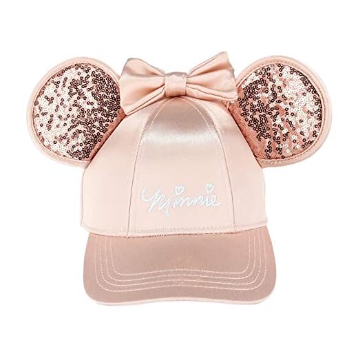 Disney Adult Rose Gold Tone Minnie Mouse Ears Hat