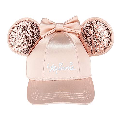 Disney Adult Rose Gold Tone Minnie Mouse Ears Hat