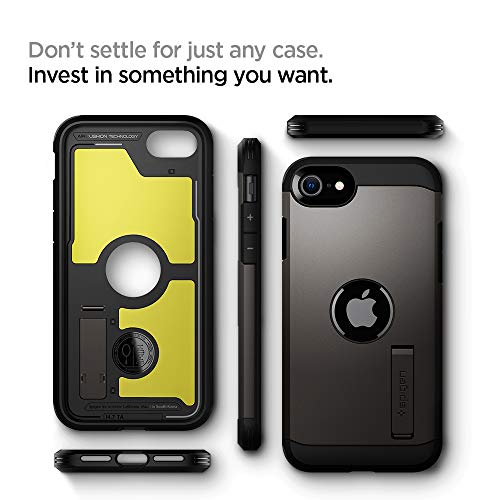 Spigen Tough Armor [Extreme Protection Tech] Designed For Iphone Se 2022 Case/Iphone Se 3 Case 2022 / Iphone Se 2020 Case/Iphone 8 Case/Iphone 7 Case - Gunmetal #TOP7
