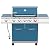 Royal Gourmet GA5403B 5-Burner Propane Gas Grill with Side Burner & Warming Rack, Outdoor BBQ Grill with 74,000 BTUs Output & 738 Sq. In. Cooking Area for Outdoor Barbecue, Blue