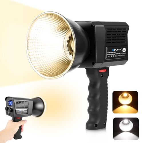Luz de video COB portátil PULUZ con temperatura regulable de 2500K a 6500K