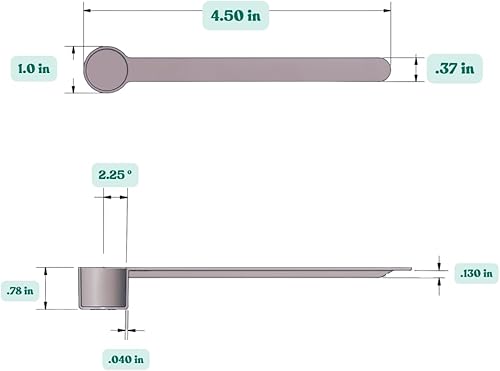 Miniatura 47 de Cucharas para medir café, granos, proteínas, especias y otros productos secos (muchos tamaños diferentes), Opaco
