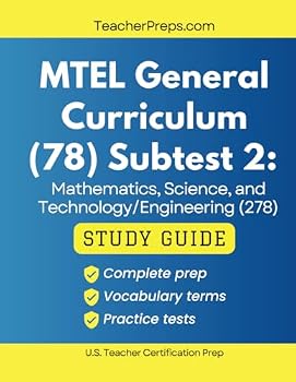 Paperback MTEL General Curriculum (78) Subtest 2 Study Guide: Massachusetts Test Prep for Educator Licensure Book