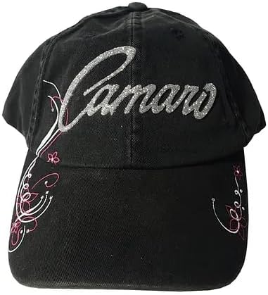 Camaro Script Ladies Adjustable Hat - Officially Licensed Chevrolet Womens Cap