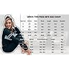 Womens Fall Winter Two Piece Outfit Sets Trendy Strips Black Casual Long Sportswear Set M