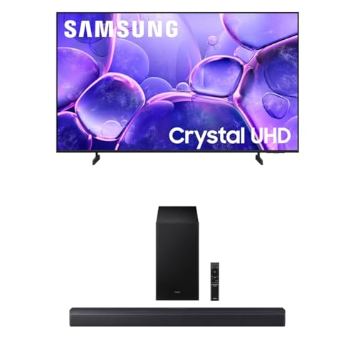 Image of Samsung 50-Inch Class Crystal UHD U8000F 4K Smart TV (2025 Model) Endless Free Content, Crystal Processor 4K B-Series Soundbar HW-B550F 2.1 ch DTS Virtual:X Soundbar (2025 Model)