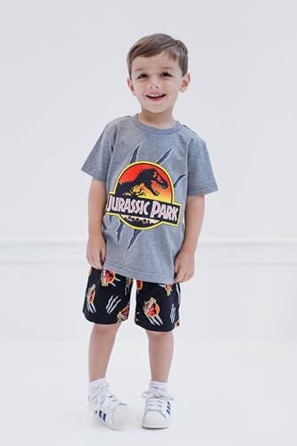 Jurassic World T-Shirt and French Terry Shorts Outfit Set Toddler to Big Kid Sizes (2T - 18-20)4