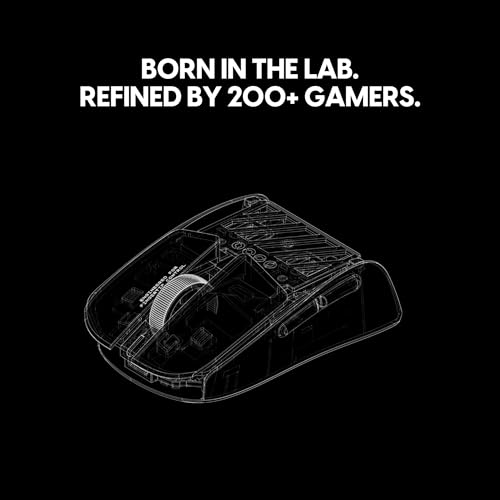 Image of Pulsar Gaming Gears LAB X2F Wireless Fingertip Gaming Mouse, Ultra Lightweight 1.34 oz (38 g), HUANO Blue Pink Dot Switches, 32,000 DPI, 750 IPS, XS-1 Sensor, 8K Compatible (Black)