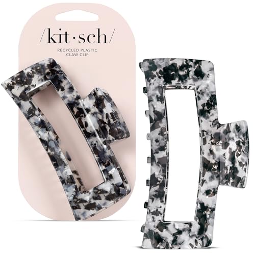 Kitsch Jumbo Recycled Plastic Hair Clip - Black