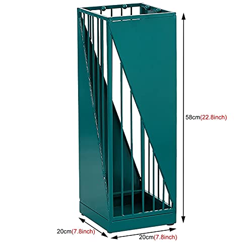 Paragüero de diseño elegante con estructura calada y base estable para hogar 5