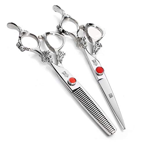 Preisvergleich Produktbild LXC Professionelle Haushalts-Haarschneideschere, Ausdünnungsschere, Haarschneideschere, Geeignet Für Salon-Friseurscheren-Set-Kombination