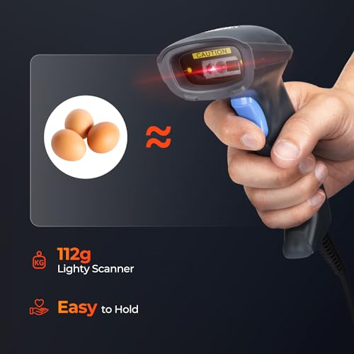 Image of MUNBYN Book Scanner for Personal Library, 1D /2D USB Handheld Barcode Scanner, Support ISBN /UPC and Other Barcode, Plug & Play