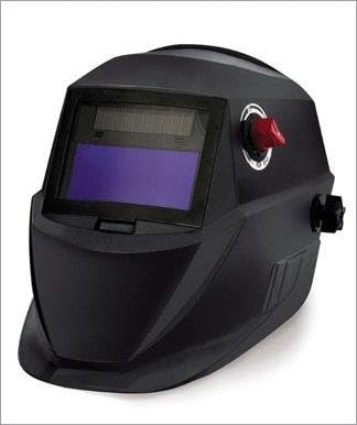 Hobart Battery Back-Up/Solar Assisted Black Hood Helmet #770413