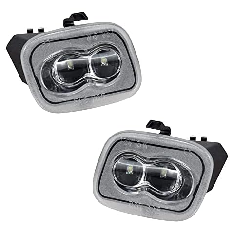 NDRUSH Side Mirror Puddle Light LED Lamp Assembly Compatible with Ford 2015-2021 F-150 2017-2021 F-250 F-350 Super Duty Cover