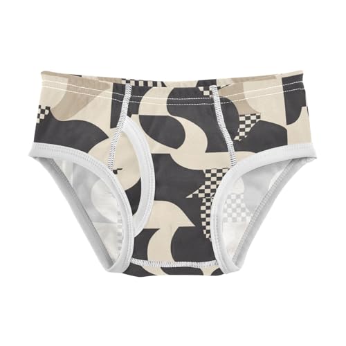 Houndstooth Black and White Baby Boys Soft Kids Underwear Cute Children Undies