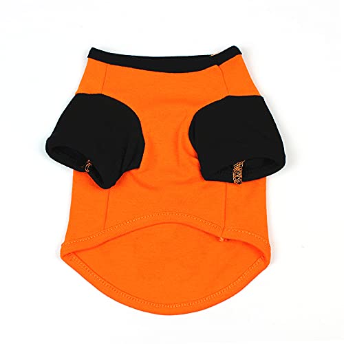 Qudai Cão Camisa Do Dia Das Bruxas Camisa Pet T Pet Roupas Para Animais de Estimação Roupas de Hallo