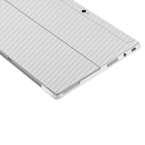 Skinomi Silver Carbon Fiber Full Body Skin Compatible With Microsoft Surface 2 (Full Coverage) Techskin With Anti-Bubble Clear Film Screen Protector #TOP5