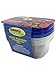 Rectangular Food Storage Containers with Lids, Case of 48