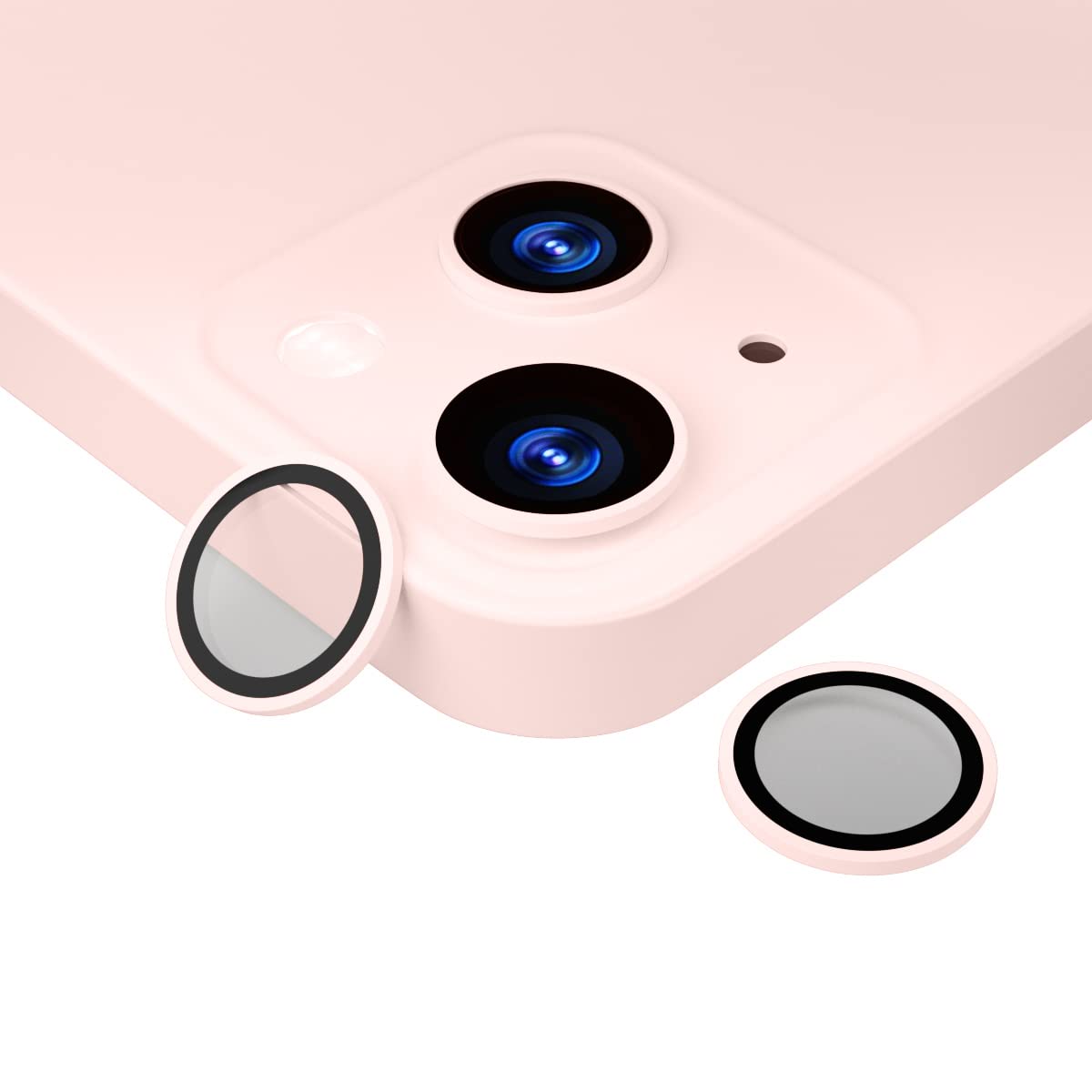 Sapphire Camera Lens Protector for iPhone 13 Series Anti-Scratch (For iPhone 13/13 mini, Pink)