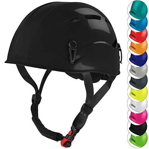 ALPIDEX Universal Kletterhelm für Herren und Damen Klettersteighelm in unterschiedlichen Farben, Farbe:Black