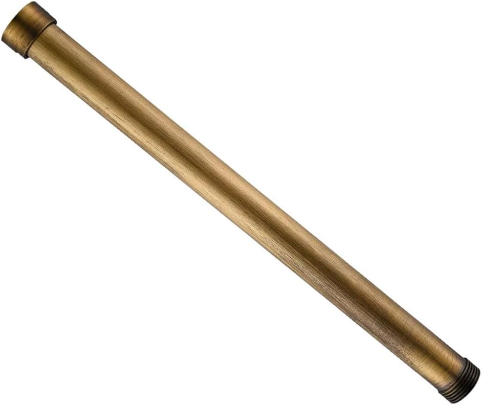 Shower Faucet Extension Round Tube 12Inch 30Cm Solid Brass Chrome Bathroom Shower Faucet Pipe Bar Shower Holder Arm