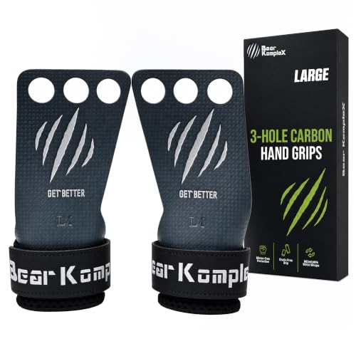 Bear KompleX Cross Training Grips Carbon Fiber Wrist...