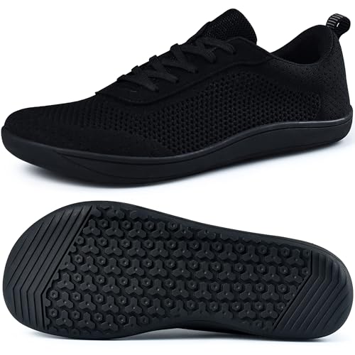 Wide Toe Box Shoes for Men, Barefoot Minimalist Shoes, Zero Drop Casual Breathable Soft Sneakers