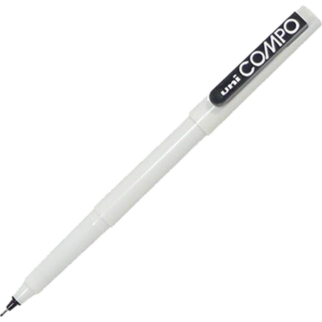 Uni Compo Ultra Fine Pen 0.3MM Pack of 12 Black