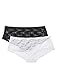 Produktbild Amazon-Marke: Iris & Lilly Damen Hipster Soft Lace 2er Pack, Mehrfarbig (White/Black), S, Label: S