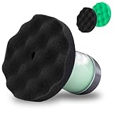 Dexspoeny Flow Tire Shine Applicator, Reusable Car & Truck Tire Dressing Applicator, No-Drip Streak-Free Tire Shine Applicator Pad, Car Detailing Foam Sponge Pad for All Tire Shine & Gels(Black+Green)