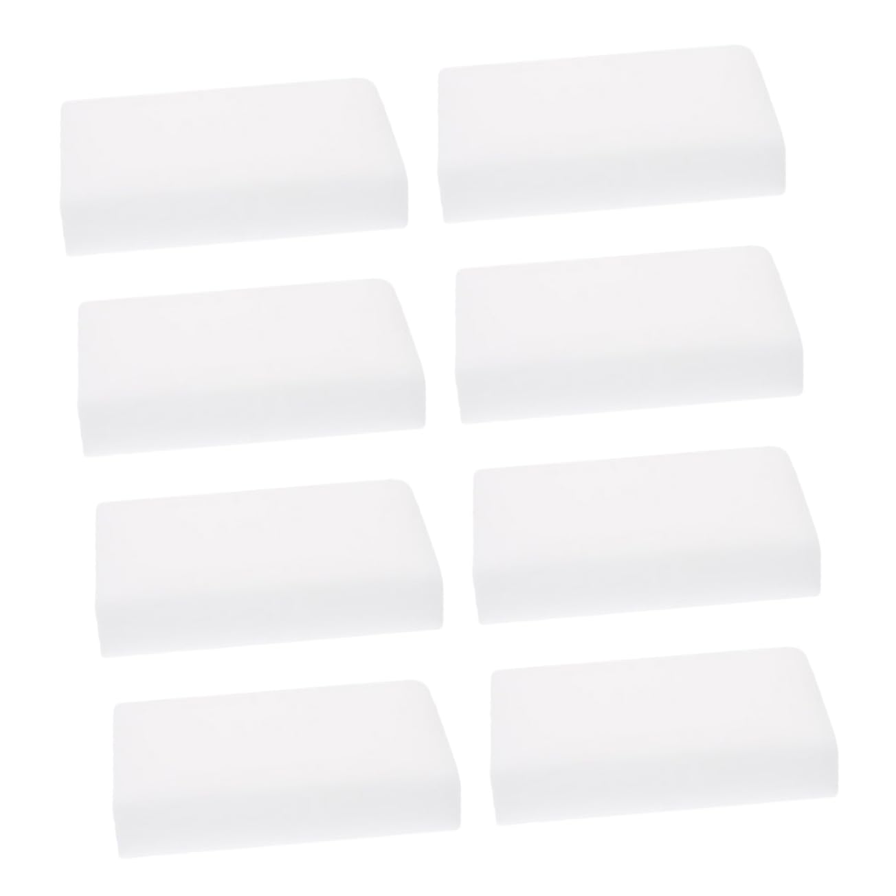 MUCKLILY 8er Set Schwammblöcke Weiß - Bastelschwämme DIY 10x6x2 Cm