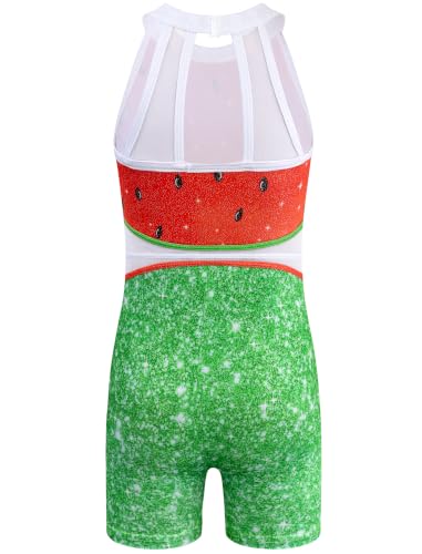 Image of HOZIY Leotards for Girls Gymnastics Kids Children Biketard Snowflake Ribbon Blue Purple Hot Pink Sparkle