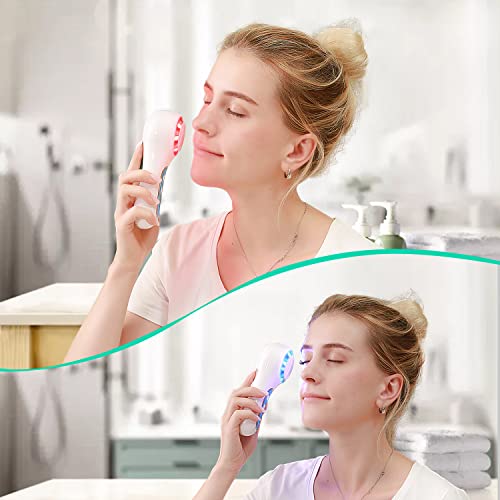 Freebreath Facial Cleansing Brush, Ipx7 Waterproof Face Scrubber With 3 Speed Modes, Face Brushes For Cleansing And Exfoliating With 5 Brush Heads, Removing Blackhead, Fully Rechargeable (Light Blue) #TOP1