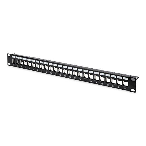 DIGITUS Patchpanel Modular 19 Zoll 1HE 24 Ports Geschirmt