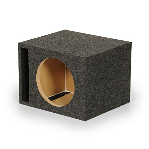 Q Power SBASS12VENTEDBOXED Qpower Qbass Dual Vented 12 Inch Heavy Duty Mdf Material Single Car Audio Subwoofer Enclosure Box thumb #2
