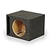 QPower Single Car Audio Subwoofer Box with Dual-Vented Design, Fits Most 12-Inch Subwoofers – Deep Bass MDF Enclosure for with Charcoal Gray Carpet, Tuned to 42 Hertz, 1.65 Cu Ft Air Space