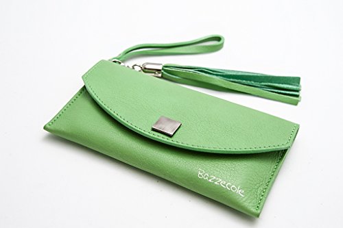 Etui en cuir Armonia - Vert pour Apple iPhone 4, iPhone 5 / Microsoft Lumia 435, Lumia 532, Motorola Moto E, Moto G LTE, NGM Dinamic, WeMove Action / Nokia Lumia 635 / Samsung A3, Ace 3, Ace 4, Galaxy S3 mini, Galaxy S4 mini, Galaxy S5 mini / Sony Xperia / Wiko