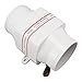 Uplory 12V Electric Inline Blower ABS Case, Marine Inline Air Blower Cabin Engine Ventilation Blower Fan for Inner Diameter Hose, Waterproof (4 Inch)