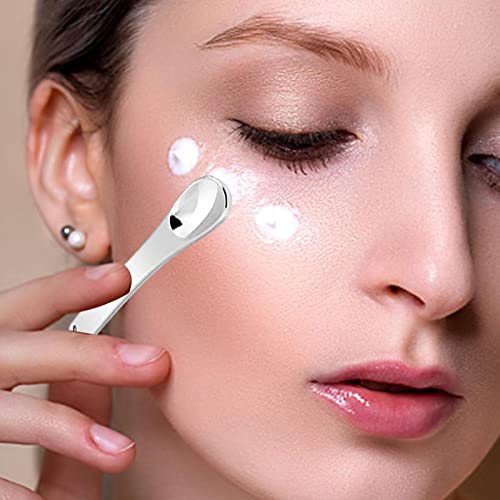 Maquiagem Metal - Metal Cosmético Skincare Espátula | Colheres minúsculas para cuidados com pele, cr