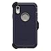 OTTERBOX DEFENDER SERIES SCREENLESS EDITION Case for iPhone Xr - Retail Packaging - DARK LAKE (CHINCHILLA/DRESS BLUES)