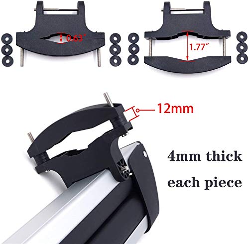 DrsportsUSA Car Rack Carrier Ski Car Rack, Snowboard Car Rack, Ski Roof Carrier Fit Most of The Flat Round Thick Crossbars - Thumbnail 4