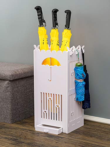 Support porte-parapluie robuste avec égouttoir pour sol sec - 3