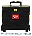 Mount-It! Rolling Utility Cart, Folding Collapsible Crate with Telescoping Handle and Durable Wheels, 55 lb Capacity, Portable Handcart for Groceries, Office, Teacher, and Travel Use