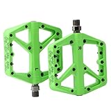Pedales de bicicleta con rodamientos sellados, plataforma de 9/16 pulgadas, pedales planos antideslizantes, reposapiés para bicicleta de montaña a prueba de polvo