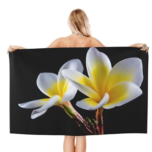 Serviette de bain microfibre ultra absorbante à imprimé floral chic - 3