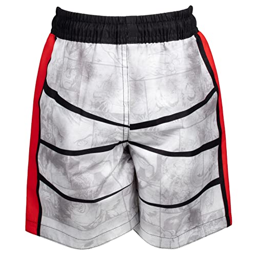 Marvel Avengers Little Boys Swim Rash Guard Trunks Pullover Raglan Multicolor 5 #TOP7