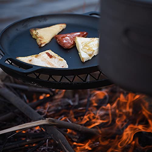 Fire Pit Grill, Adjustable Swivel Campfire Grill Heavy Duty Bbq Steel Grate, Hzgamer Over Fire Camping Grill For Outdoor Barbecue Over Open Fire #TOP4